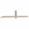 Ekena Millwork Eugene Smooth Timber Gable Bracket, Douglas Fir, 108"W x 18"H x 3 1/2"D x 3 1/2"F, 4/12 Pitch GBW108X18X0404EUG00SDF - alternate 4